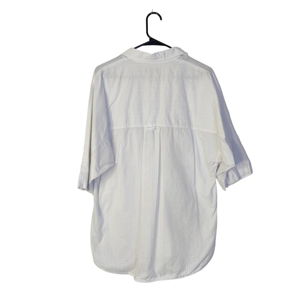 Everlane Tourist Oversized White Cotton Shirt XS Lightweight Button Up Travel - Picture 6 of 14